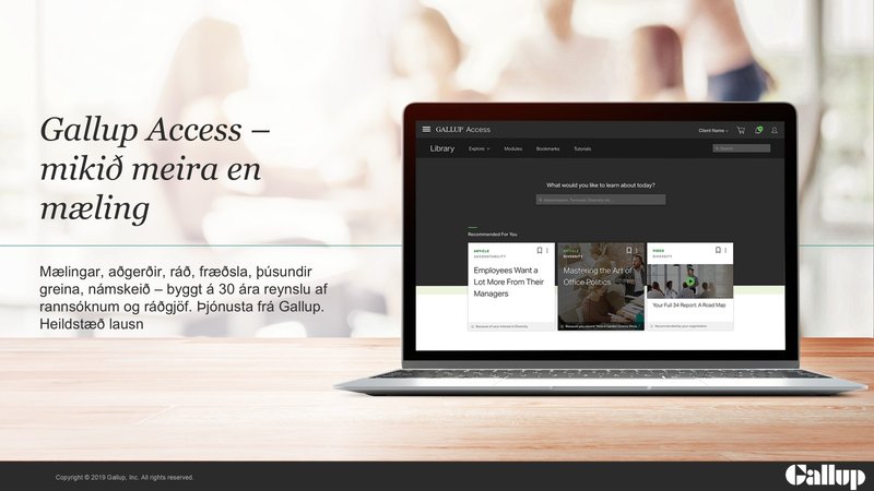 GallupAccess_meira en mæling
